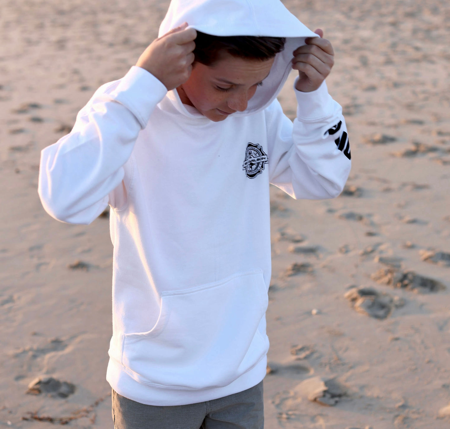 Youth BCMSF x IPD White Hoodie